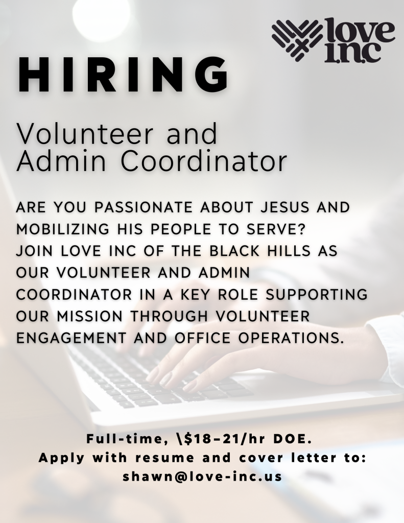Admin Volunteer Coordinator Job Position